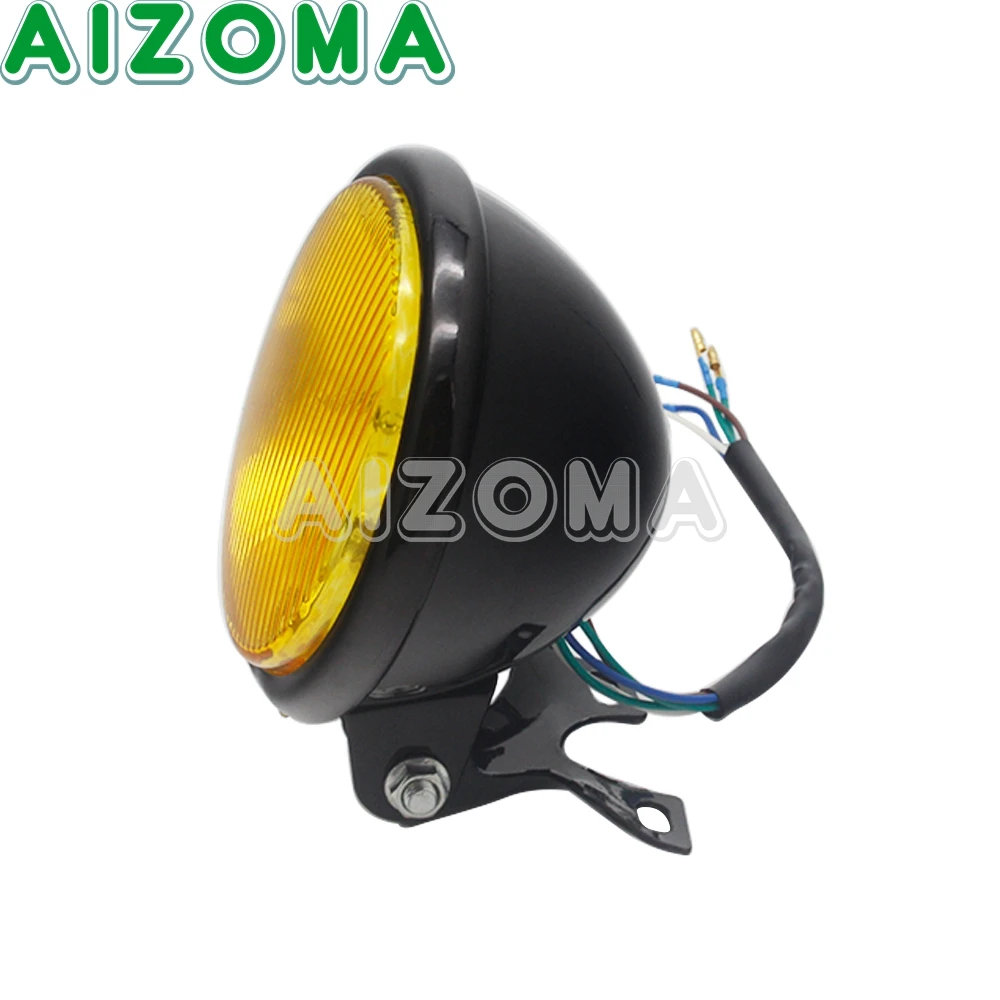 Налобный фонарь в ретро стиле для мотоцикла 4-3 / 8 дюймов 12 В CG125 GN125 Harley Suzuki Honda CB400