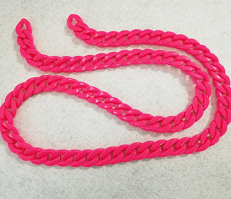 

2020 New Solid Color Acrylic Sunglasses Chain Women Reading Glasses Hanging Neck Chain Largand Glasses Chain Eyeglasses Strap