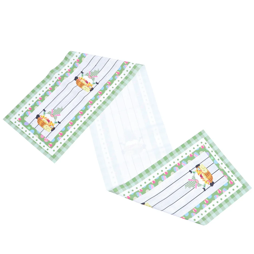 

1pc Easter Themed Printing Table Runner Creative Table Cloth (Assorted Color)