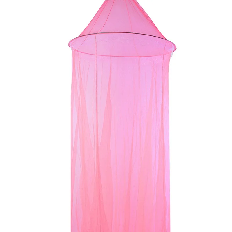 

Mosquito Net White Red Blue Round Lace Curtain Dome Bed Canopy Netting Princess Summer 2019New Romantic Hanging For Home Decor