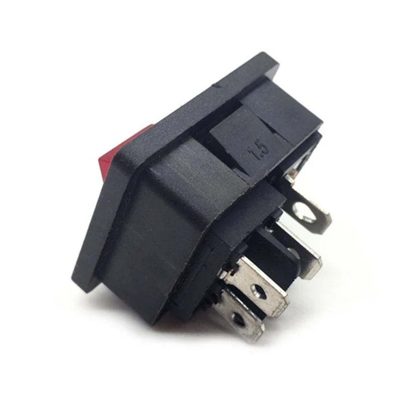 10 шт. IEC320 C8 шнур питания Входная розетка ВКЛ ВЫКЛ красный переключатель света 250 в