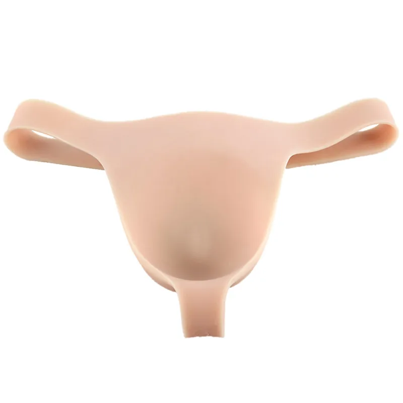 100% Silicone Camel Toe T String Shemale Transformation Thong Crossdresser Gaff Panties Show Sexy Vaginal Line |