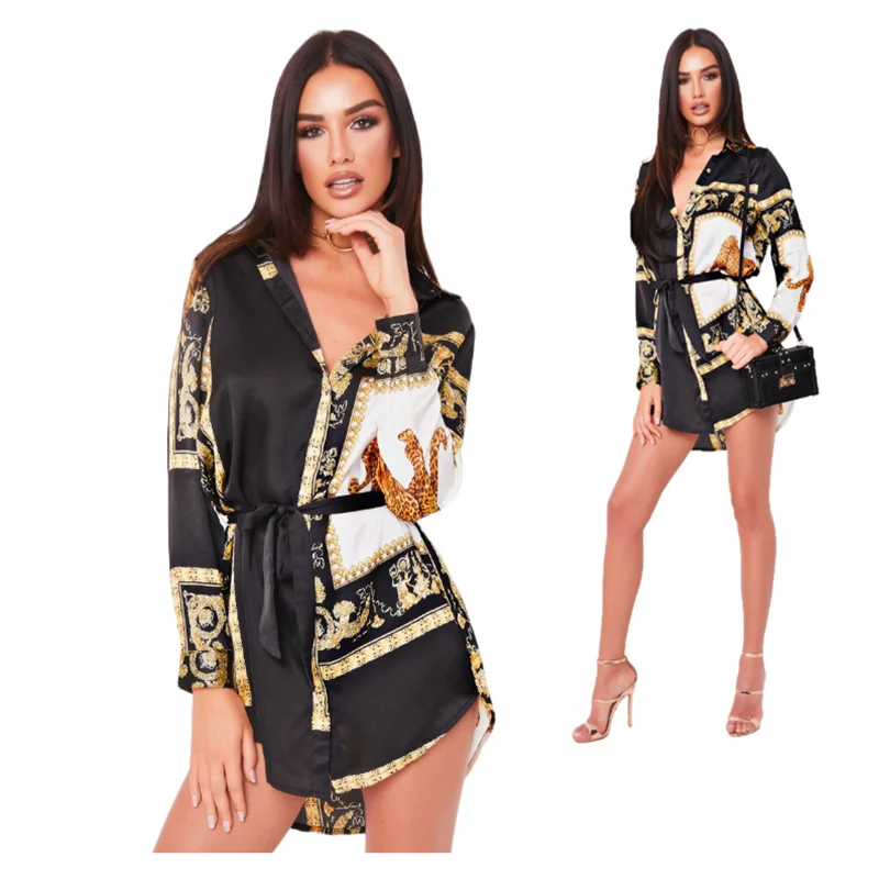 Dashiki/африканская одежда Осенне-зимнее облегающее мини-платье Свободное