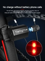 bicycle tail light magnetic induction generates electricity self powered without charge and battery self powered bike accessorie