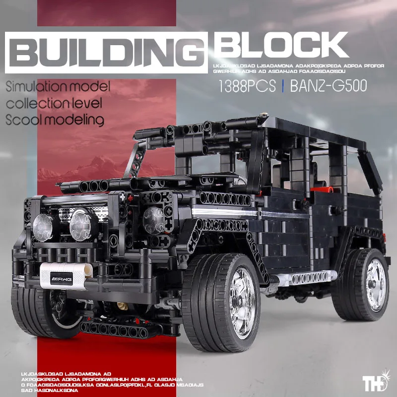 Sembo по бездорожью Banz G500 AWD универсал Совместимость MOC-2425 техника Moc 2425
