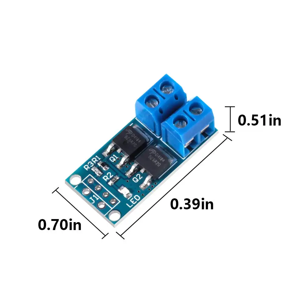 2pcs DC 5-36V 400W Dual High-Power MOS Field Effect Transistor Trigger Switch Driver Board PWM Control Electronic Wwitch - купить по