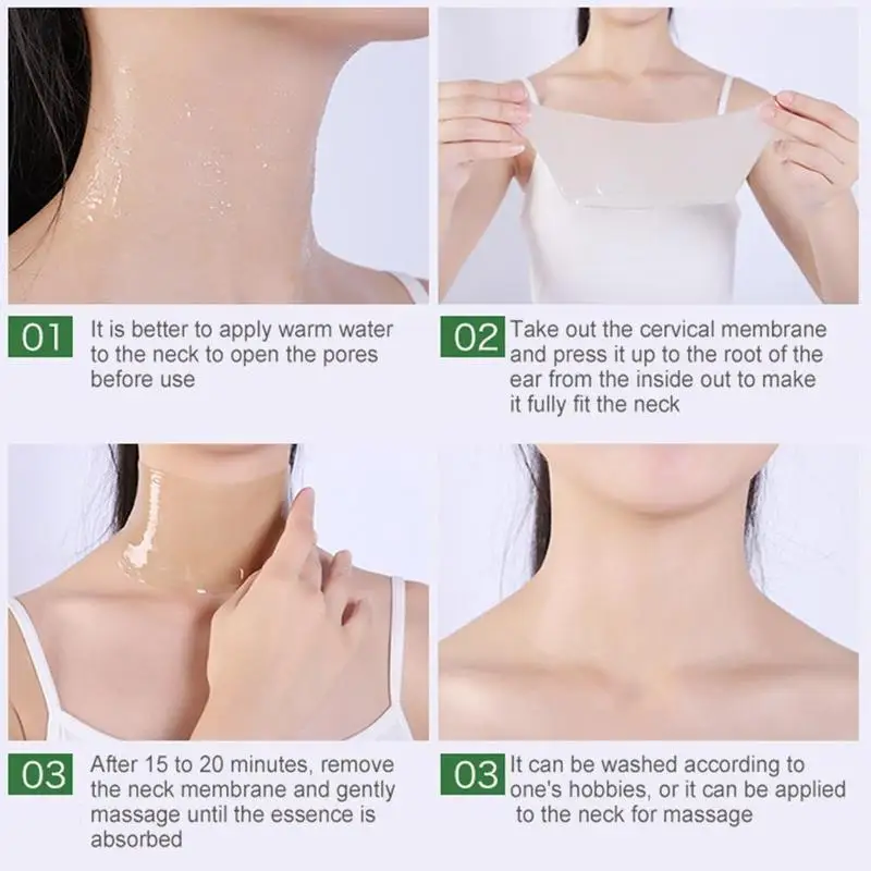 

Anti Aging Neck Mask Stickers Whitening Masager Film Fading Neck Lines Female Beauty Product Skin Care Cream