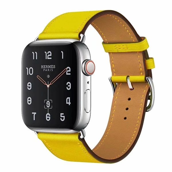Отличная кожаная Петля для Apple Watch Band series 1 2 3 4 5 iWatch ремешок 42 мм 38 40 44 мм|Ремешки