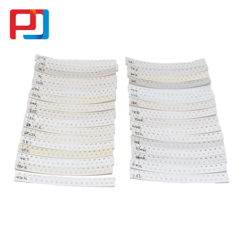 Бесплатная доставка набор резисторов 0603 SMD в ассортименте 1 ОМ-1 Ом 1% 33 значения 20