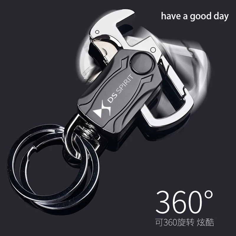 

Beer Bottle Opener Keychain Men Fashion Zinc Alloy Key Ring Car Play Keyring for DS 7 3 5LS E-TENSE 23 5 AERO SPORT