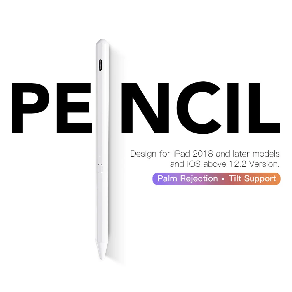 

Stylus Pen Aluminum Alloy Precise Writing Drawing with Palm Rejection Prevent Accidental Touch Active Stylus Pen for iPad