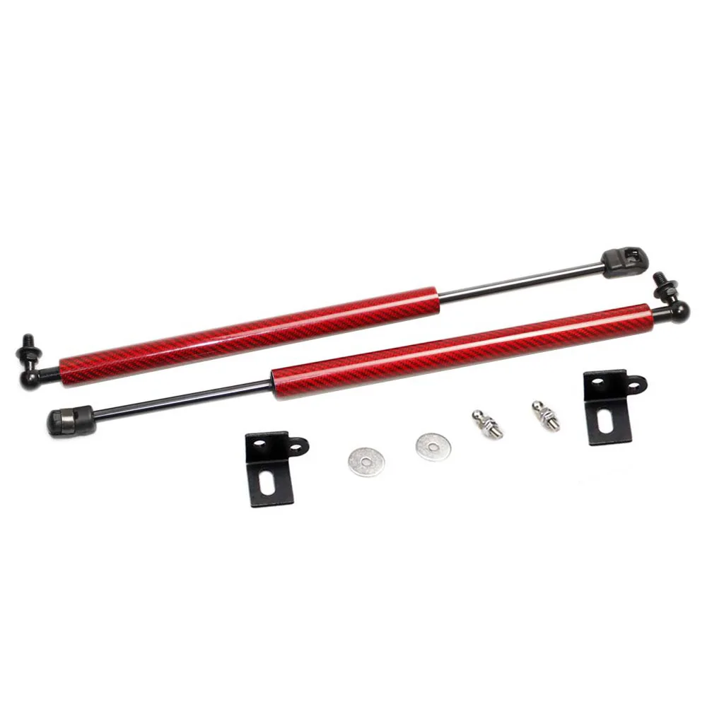 Демпфер для Шевроле парус Авео- 2 шт. автомобильные аксессуары передний капот изменение газовых распоров поддержка подъема амортизатор - Цвет: red carbon fiber