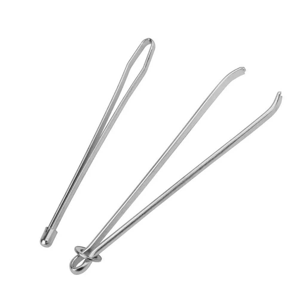 2 шт. металлический винторезный станок клип шнурок Эластичная лента Пинцет Diy