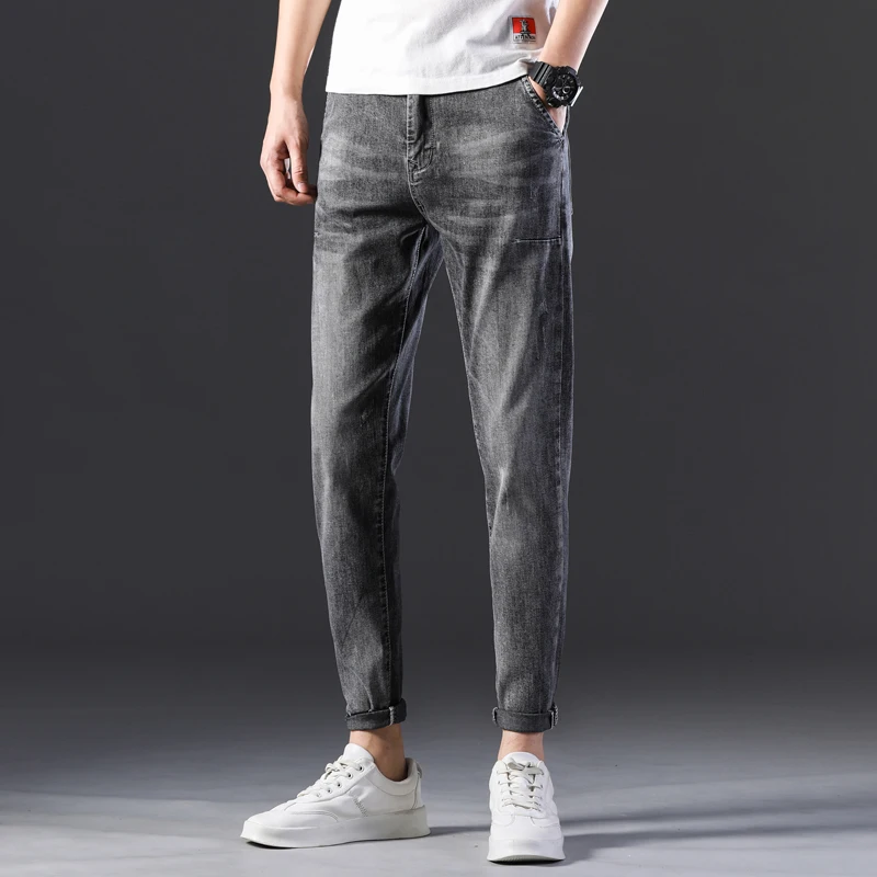KSTUN Стрейчевые джинсы мужские обтягивающие серые 2020 Новое поступление длинные