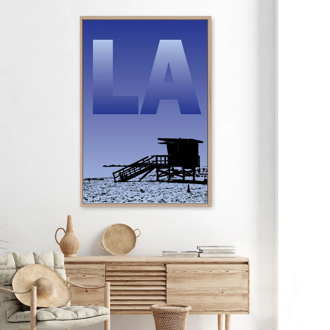 

Los Angeles Travel Poster, Vintage Serigraph Style Poster, Wall Art, Travel, Vacation, Souvenir, Frame Not Included