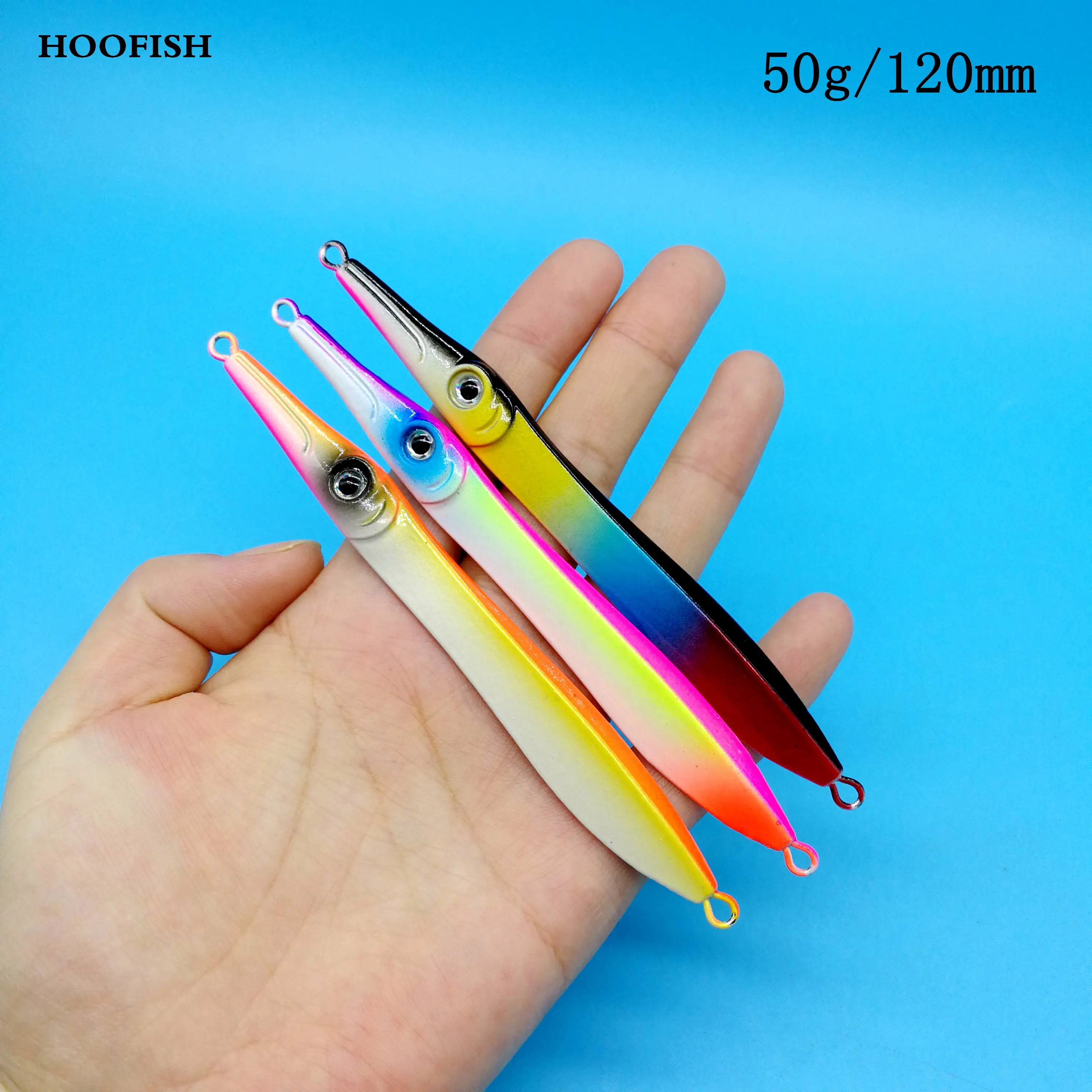 HOOFISH 3 шт./лот Металическая дергающаяся Рыбная приманка 50 г/120 мм Цвета
