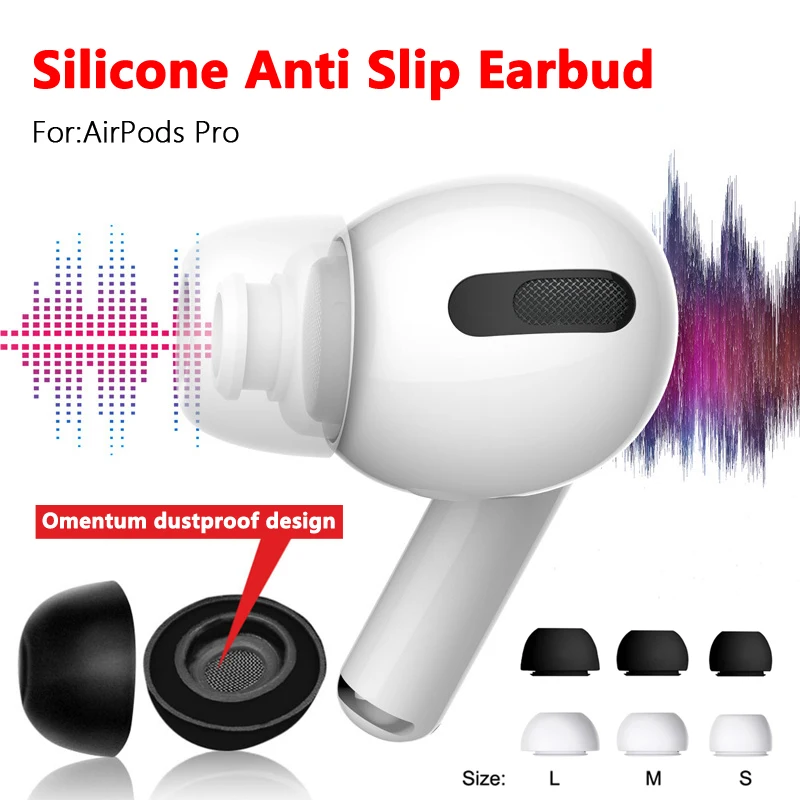 

3 шт., силиконовые сменные вкладыши для наушников Apple AirPods Pro 3