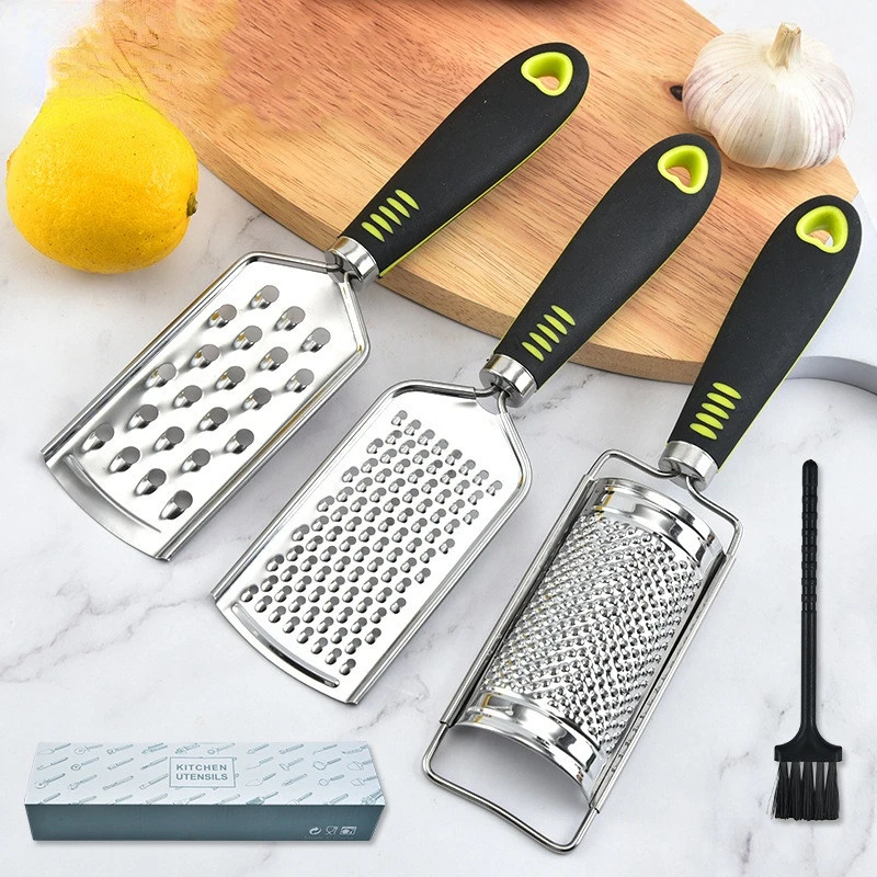 

Grater for Vegetables Stainless Household Utensils Handheld Cheese Chocolate Shredder Chopper Garlic Press Kitchen Gadget Sets