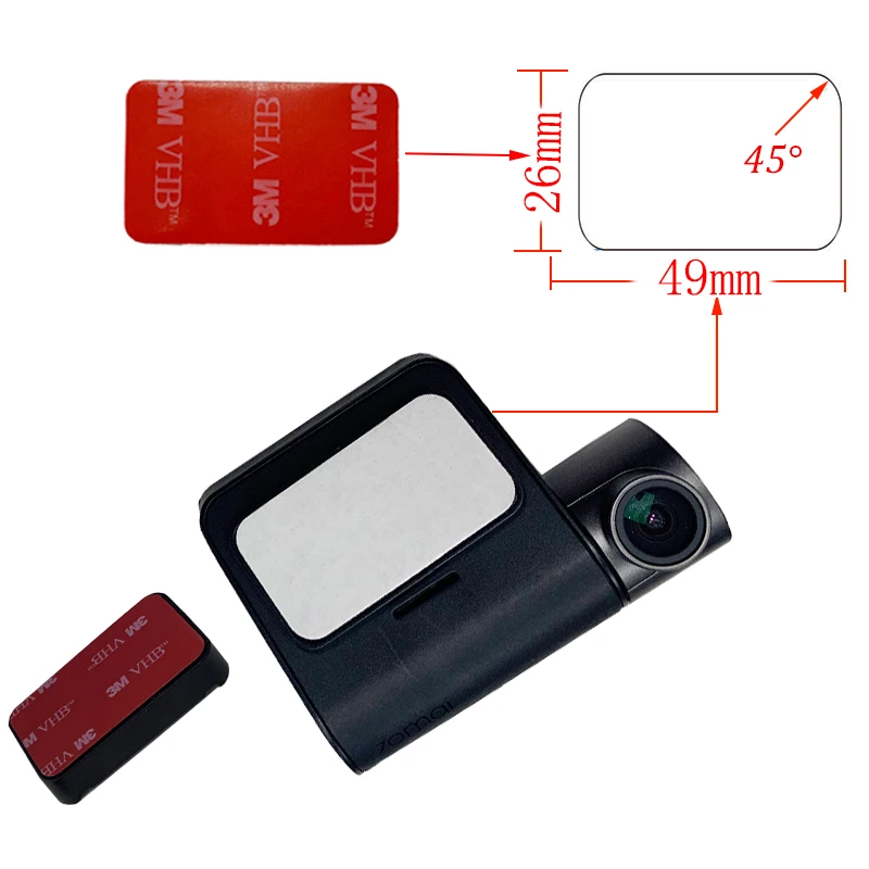 Для 70mai Dash Cam Lite 3M пленка и статические наклейки подходит для Car DVR держатель пленки