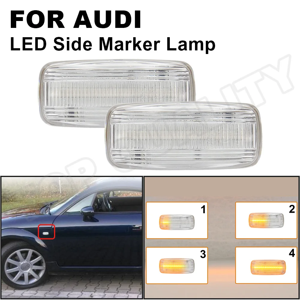 

Для Audi A3 A2 A4 B5 A6 C5 A8 D2 4B0 949 127 & 4B0949127 светодиодный динамический боковых габаритных огней стрелка течет поворотов индикаторная лампа