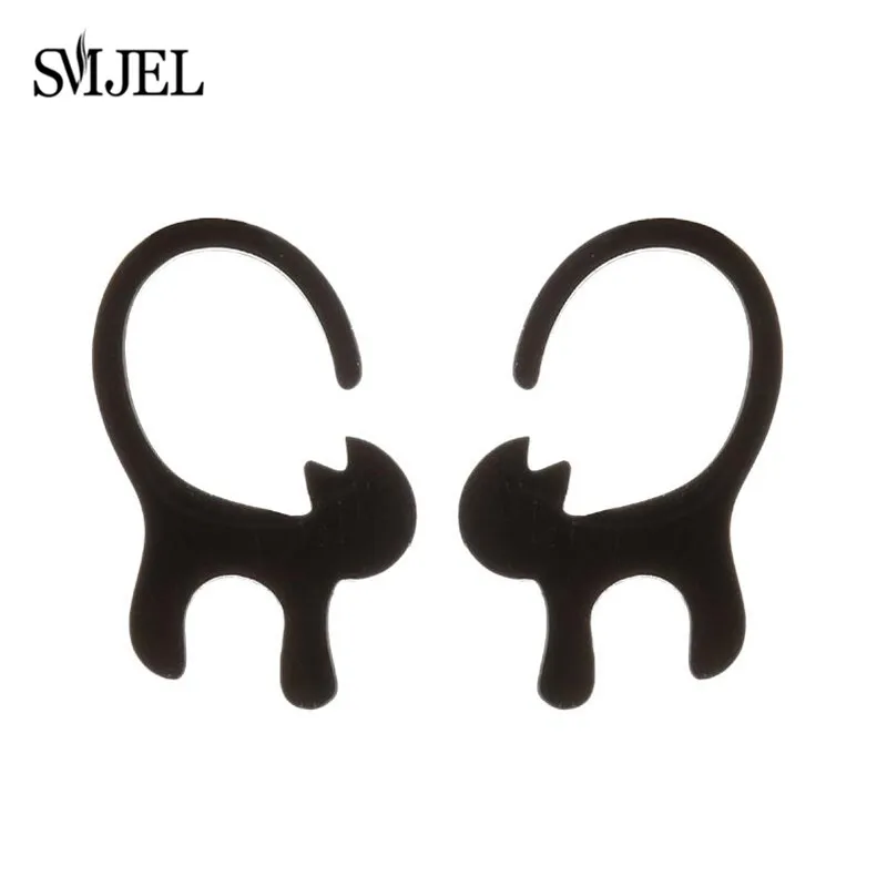Edelstahl schöne Katze Ohrringe für Frauen Mini niedlichen Tier Kätzchen Haustier Ohr stecker Schmuck Geburtstags geschenke – Detail 6