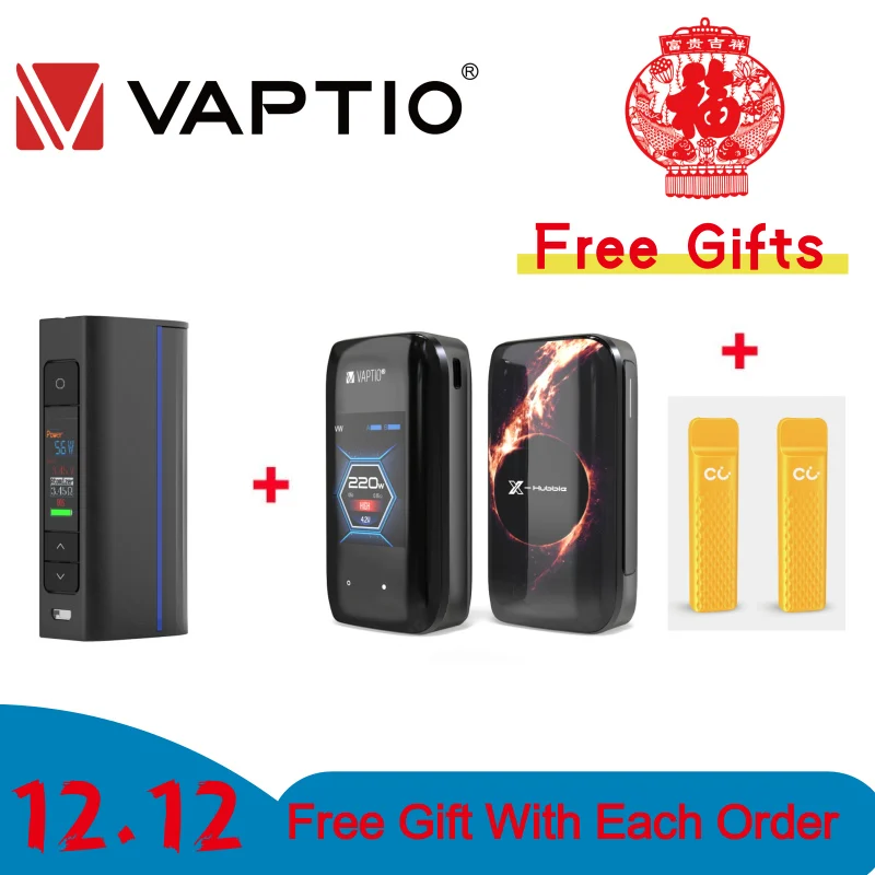 Vaptio X-Hubble Mod и MOVE 80 Mod Vape Mod электронная сигарета 510 резьба внешняя 18650 батарея