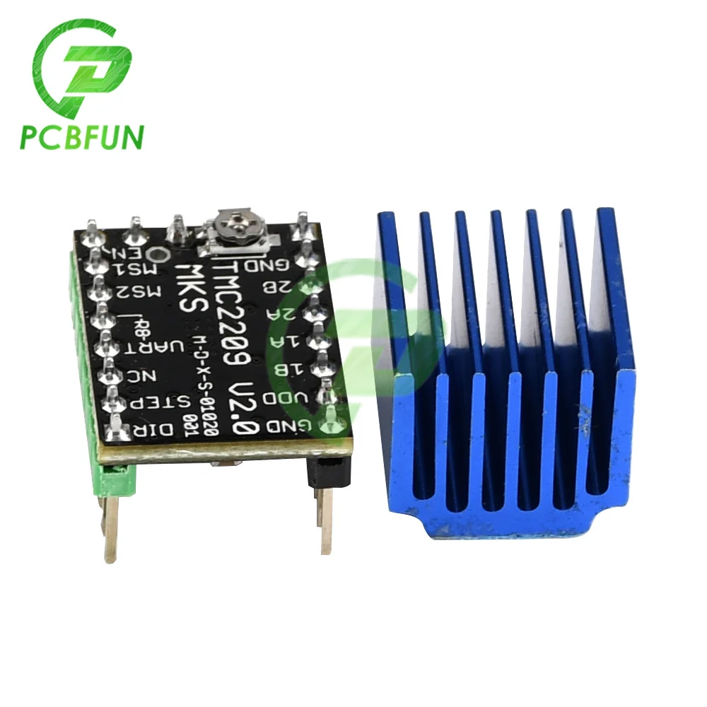 Драйвер шагового двигателя MKS TMC2209 SKR V2.0 StepStick детали для 3D-принтера 2 5 А UART