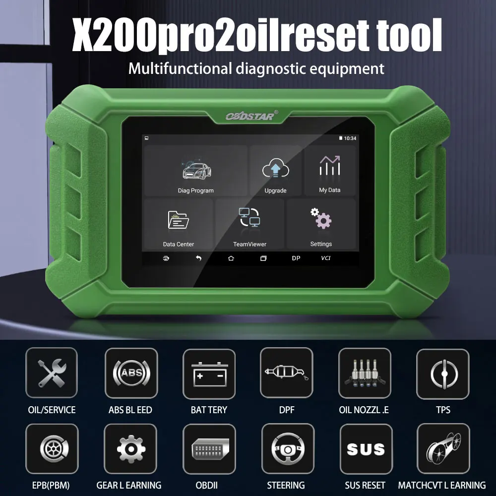 OBDSTAR X200 Pro2 инструмент для сброса масла поддерживает обслуживание автомобиля до