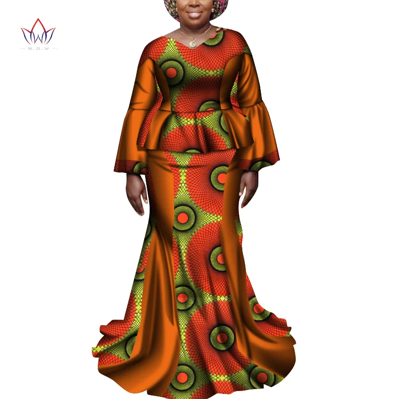 Ankara Outfits Summer Wax Fabric Skirt Sets African Wax Print 2 Pieces Skirt Suit 3xl Traditional African Womens Clothing WY6968