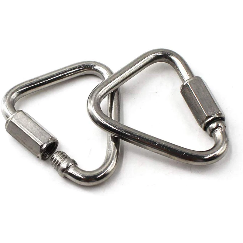 304 из нержавеющей стали карабин треугольный Открытый Кемпинг снаряжение для