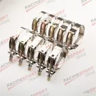 10 шт. 3-дюймовый турбо-шланг из нержавеющей стали, Т-образные зажимы 79-87 мм