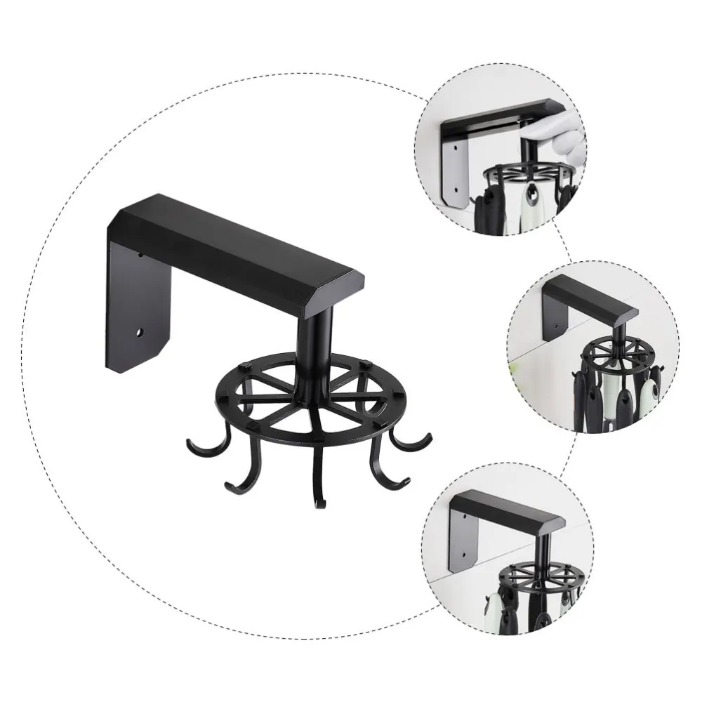 

1Set No Drilling Storage Hooks Multi Purpose Rotating Hooks Metal Hanging Hooks