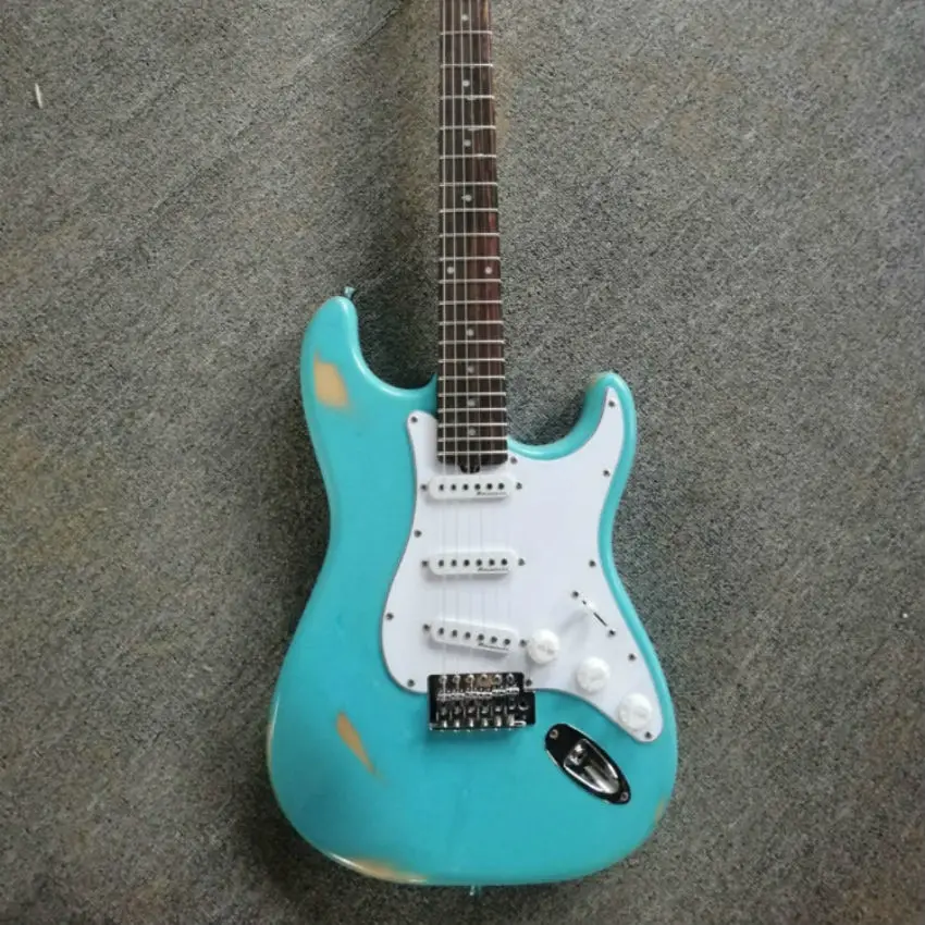 Высшее качество искусственная древесина старый синий цвет цельное тело розетка