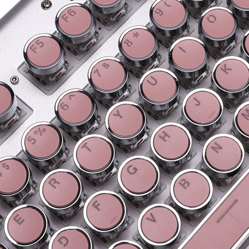 X10 механическая клавиатура Панк круглый ретро Keycap Проводная Механическая