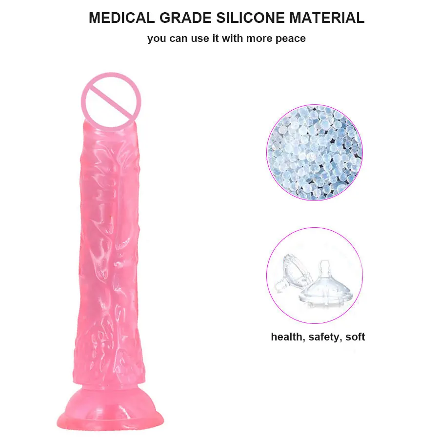 Realistic Big Dildo Silicone Strong Long Penis Clitoris Stimulate Sex Toys For Women Men Gay Anal Plug Toy | Красота и здоровье