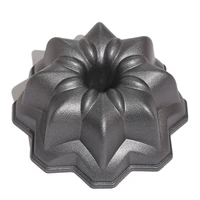 mini cute household baking aluminum die casting cake mold baking toolsbundt cake tin with flower shaped pattern