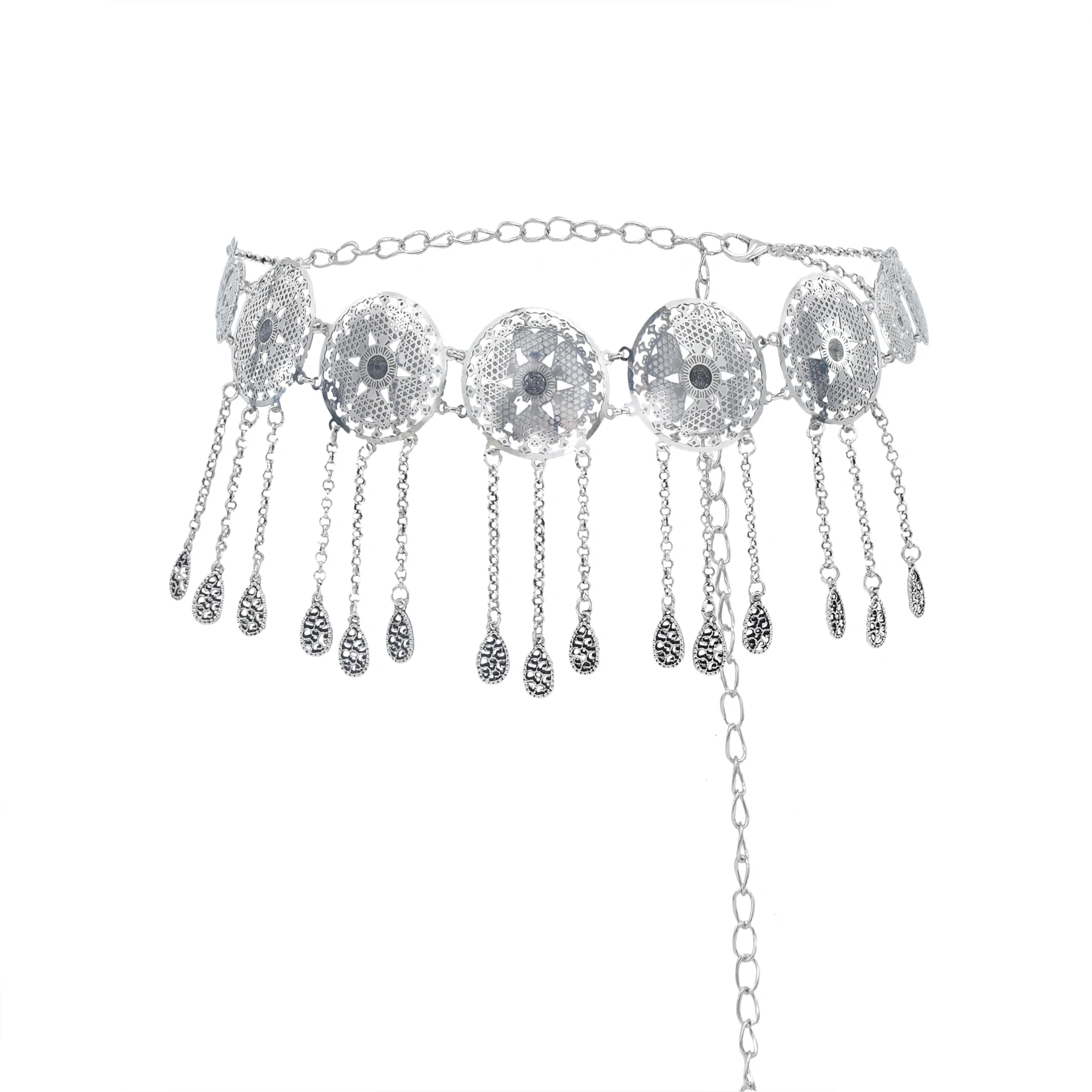 Индийские волосы тела ювелирное изделие металлическое живота платье для танцев