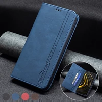 anti theft brush wallet leather case for xiaomi poco m3x3 nfcf3 mi 11t pro redmi 10 9 9a 9c 9t note1010s10t10 pro max9 pro