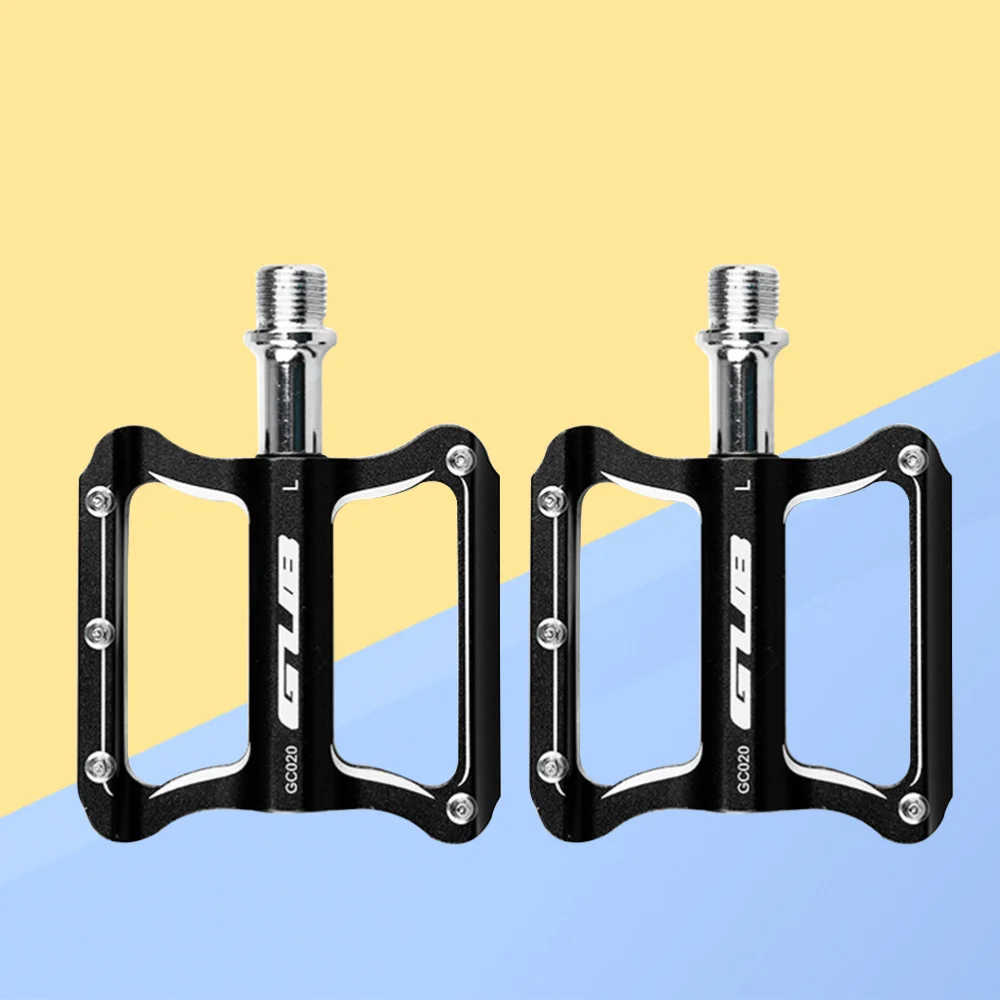 1 Pair Pedals Mountain Bike Pedals for Mountain Cycling Road Foldable Bicycles (Black)