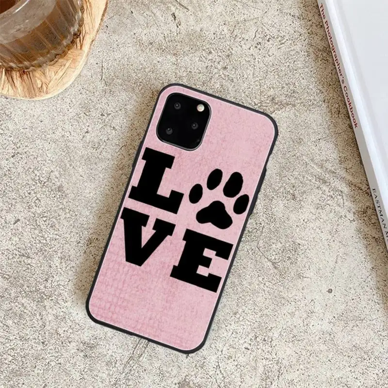 

Hot Best Friends Dog Paw Spft Phone Case For Iphone 6 6s 7 8 Plus XR X XS XSmax 11 12 Pro Mini Max