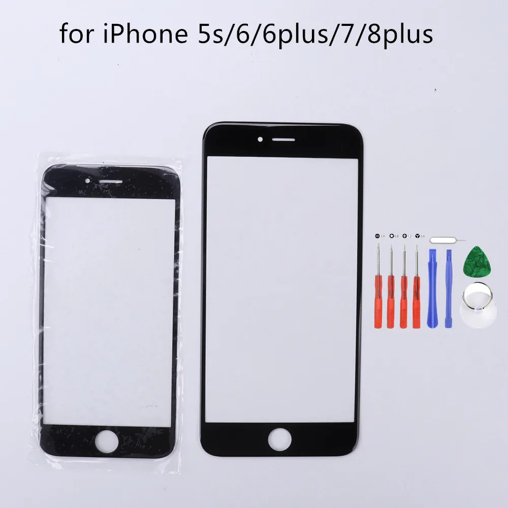 Переднее ЖК стекло качества AAA для iPhone 5S 5C SE 6S Plus 7G 8G внешний экран объектива с