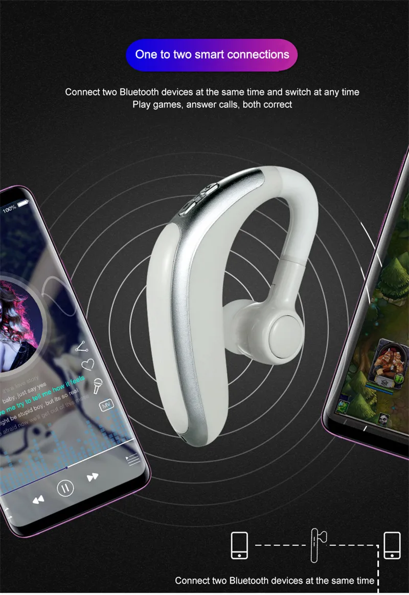 H500 Bluetooth наушники беспроводной крюк для наушников дизайн удобный мобильный телефон альтернативный наушник для телефона iPhone xiaomi samsung
