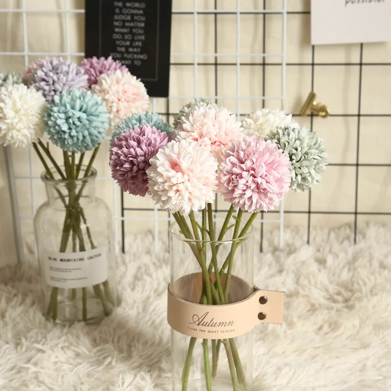 

1 bundle Silk Hydrangea Autumn vases for home decor christmas decorative flower wedding Flower wall set artificial flowers cheap