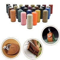 new 1mm waxed thread for leather craft sewing polyester cord wax coated strings braided wallet saddle diy accessories