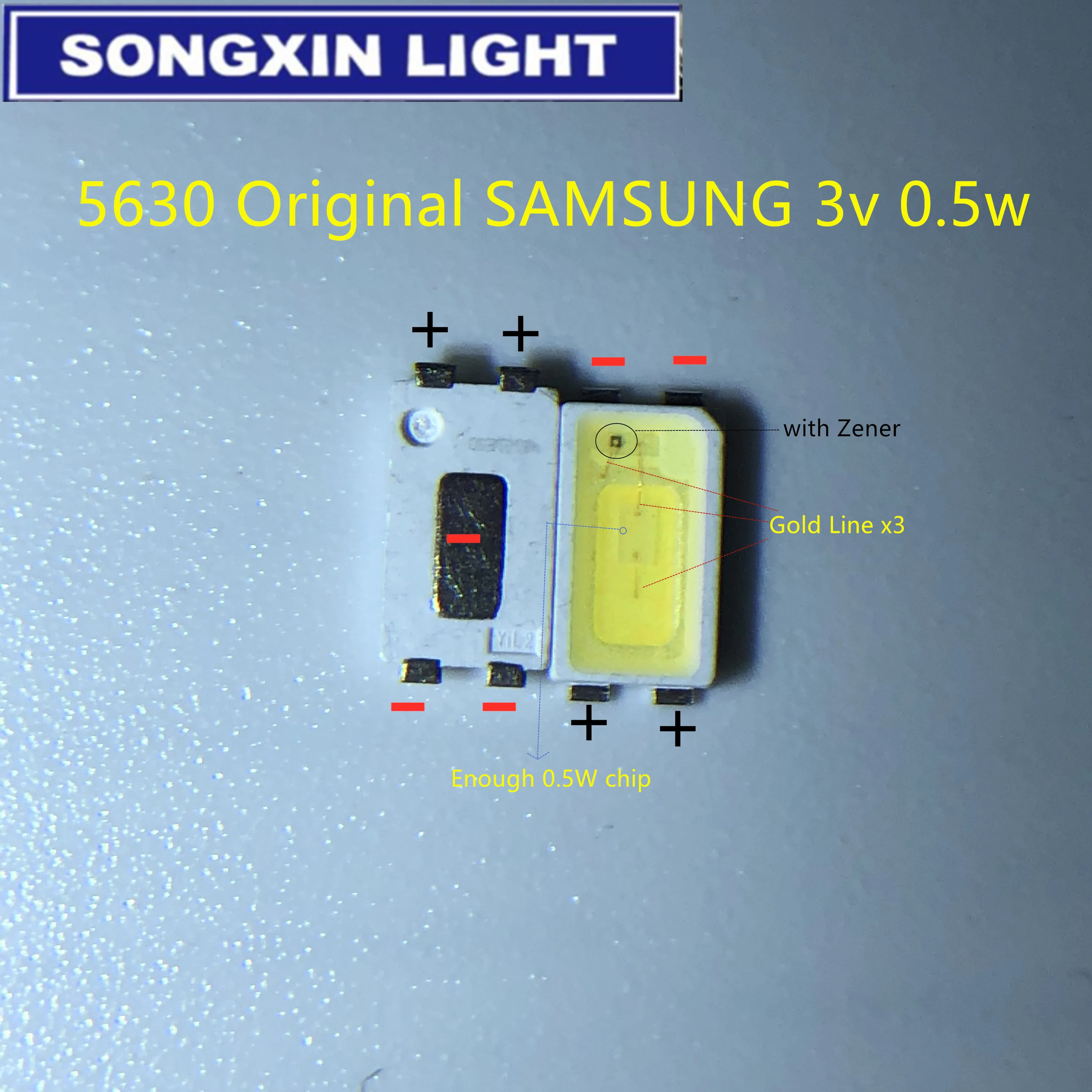 4000 шт. для SAMSUNG светодиодная подсветка 0 5 Вт 3 в 5630 холодный белый ЖК ТВ Приложение