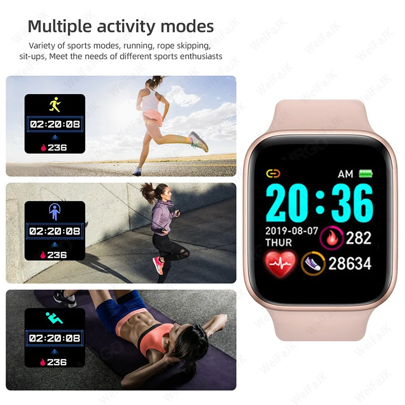 

2020 Smart Watches Men Women Smartwatch Heart Rate Step Calorie Fitness Tracking Sports Bracelet For Apple Android Smart Watch