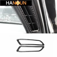 car styling carbon fiber a pillar air outlets decoration frame cover trim for audi a6 c8 2019 20 interior accessories