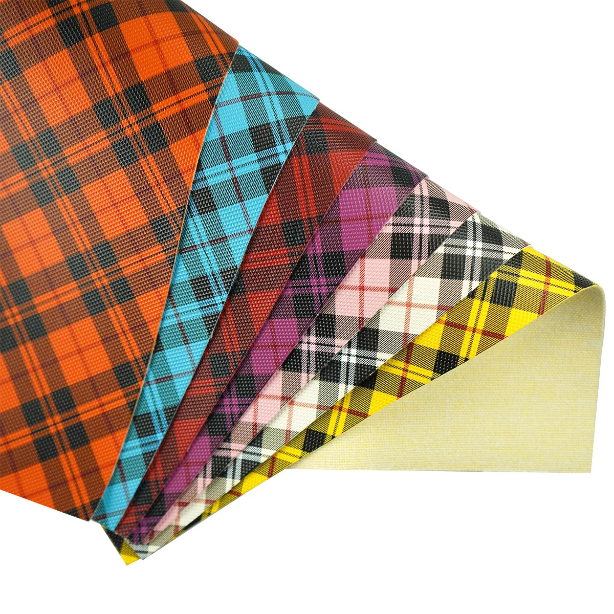 

LIBRA Plaid Faux Leather Sheets,11.8 x 7.7Inches Synthetic Leather Fabric Sheets for Bags,Earrings,Hair Bows,Making DIY Projects