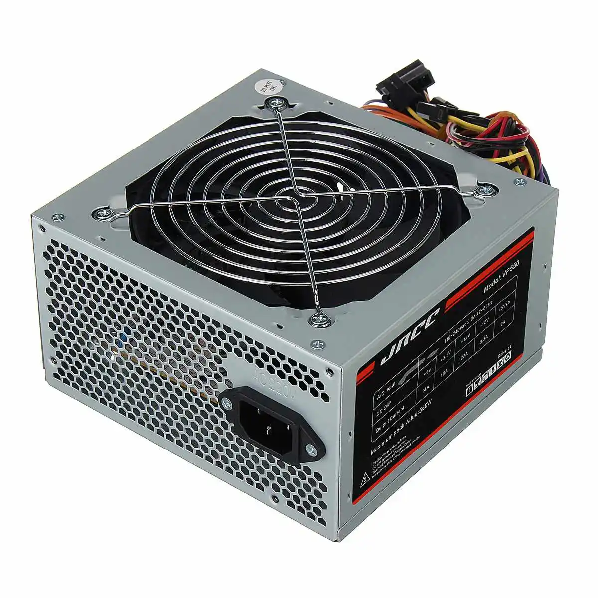 

550 Вт 12 В блок питания Пассивный PFC тихий вентилятор ATX 20/24pin 2,0 ПК компьютер SATA игровой ПК источник питания