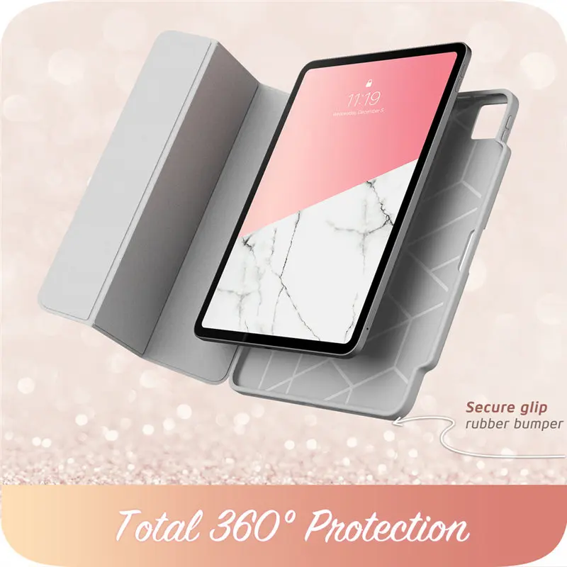 Для iPad Pro 11 чехол (2020) i-Blason Cosmo полный корпус тройного сложения подставка мраморный